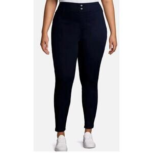 Terra & Sky Plus Size Pull On Jegging Jeans Size 2X 28” Inseam Black 20W-22W
